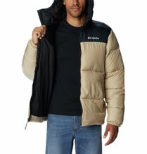 Columbia Winterjacke Puffect mit Kapuze (Thermarator Isolierung, wasserdicht) beige Herren